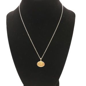 Anna Beck Reversible Oval Pendant Necklace